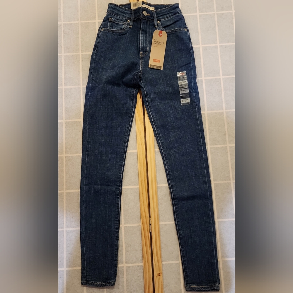 Levi's Women's 721 High-rise Skinny Jeans Size 24 New